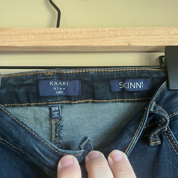KAARI Blue Curvy Skinny Jeans - Picture 2 of 4